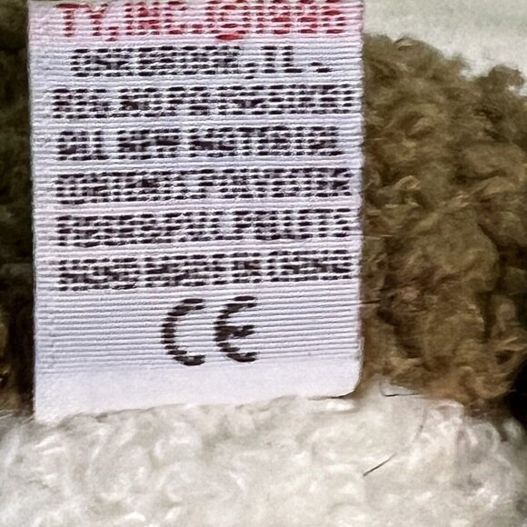 Vtg Ty Jersey Cow Classic 3rd Gen White Brown Plush 12" 1996 Textured Stuffed - Picture 7 of 8